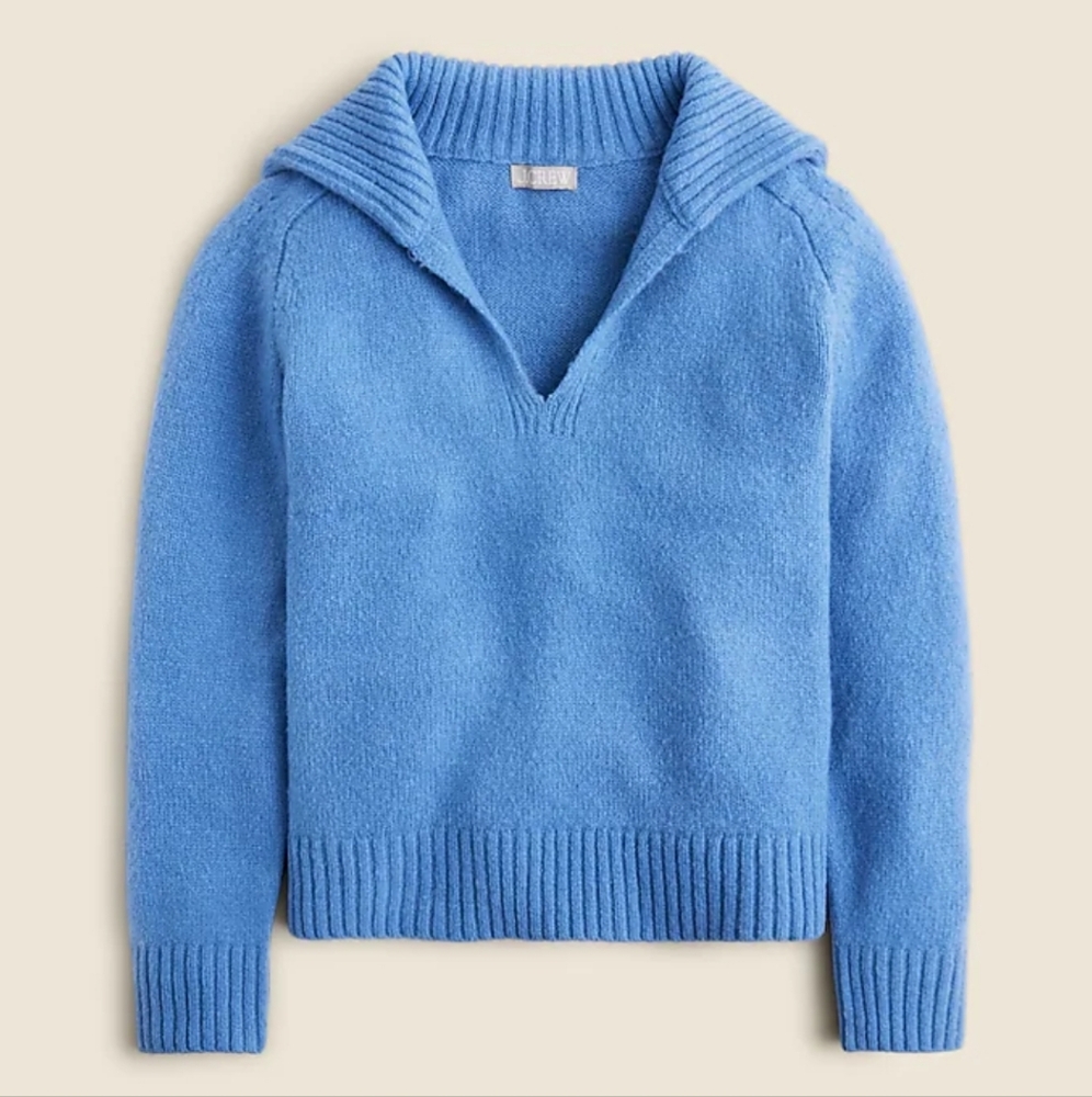 J. Crew Powder Blue Cowl-Neck Sweater